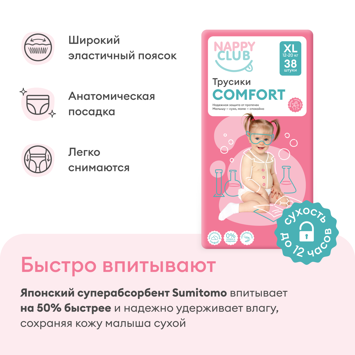 

Набор трусики Comfort + трусики для плавания 5 штук