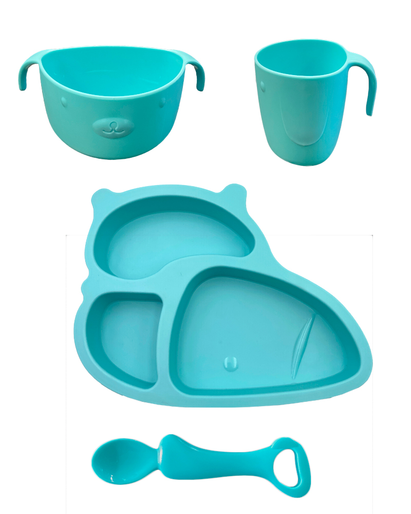 Подарочный набор детской посуды для кормления 4 предмета NappyClub - фото 2