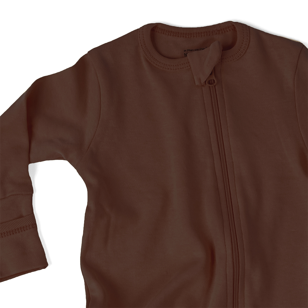Комбинезон с длинным рукавом (антицарапками), цвет - Лесной орех комплект майка и укороченная футболка с длинным рукавом красная gulliver 140