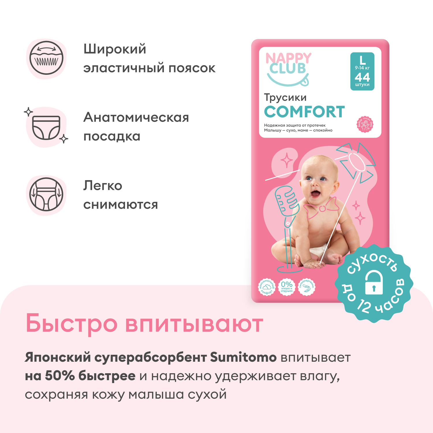 

Набор трусики Comfort + трусики для плавания 5 штук
