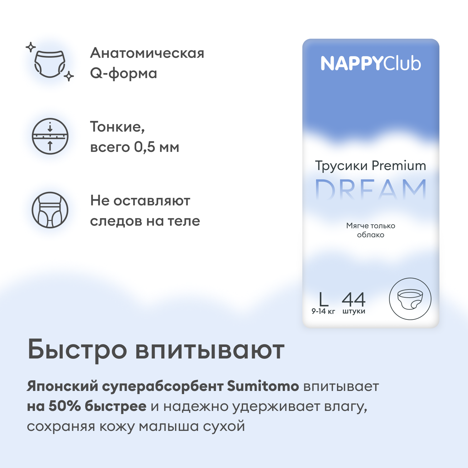 

Набор трусики Dream + трусики для плавания 5 штук